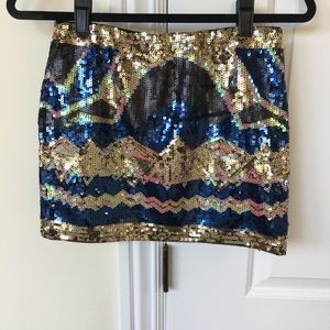 English Rose Sequin Skirt